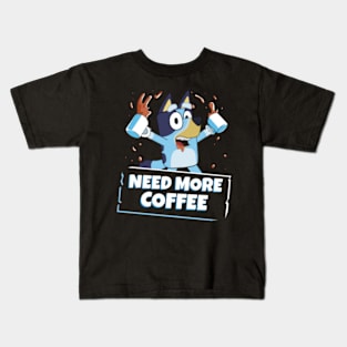 need more coffee Kids T-Shirt